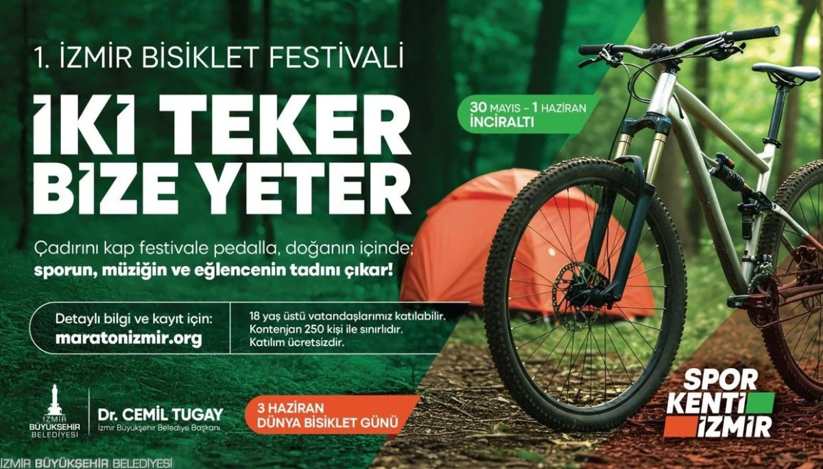 “Çadırını kap festivale pedalla”