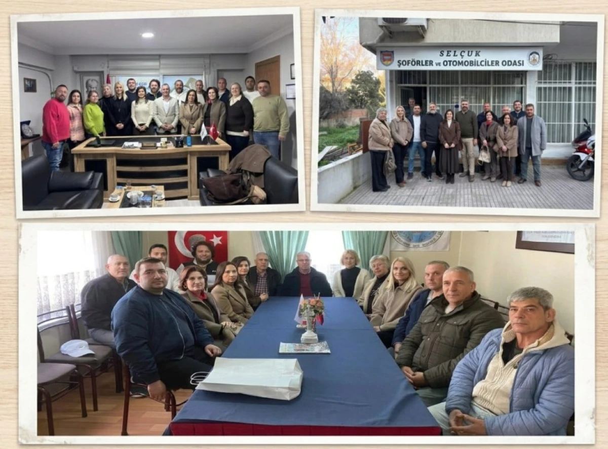 CHP Sel&ccedil;uk &Ouml;rg&uuml;t&uuml;&rsquo;nden "Dayanışma" &Ccedil;ıkartması: Yeni Başkanlara Hayırlı Olsun Ziyareti.