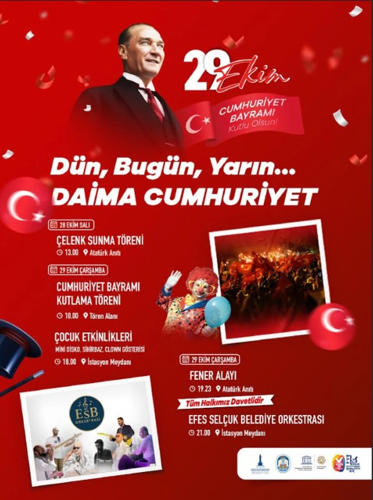  Cumhuriyet coşkusu Efes Selçuk’u sarıyor