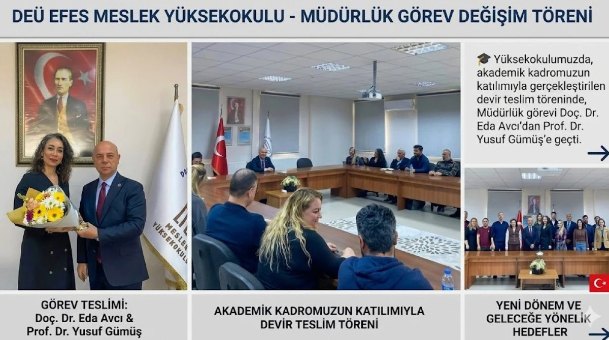 Efes Meslek Y&uuml;ksekokulu&rsquo;nda Bayrak Değişimi: Yeni M&uuml;d&uuml;r Prof. Dr. Yusuf G&uuml;m&uuml;ş