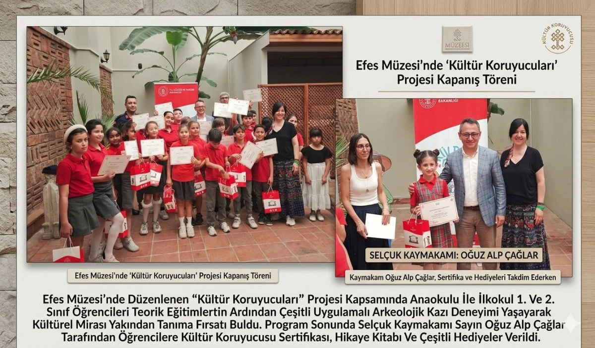 Efes M&uuml;zesi&rsquo;nde Geleceğin Arkeologları Yetişiyor: Minikler "K&uuml;lt&uuml;r Koruyucu" Oldu.