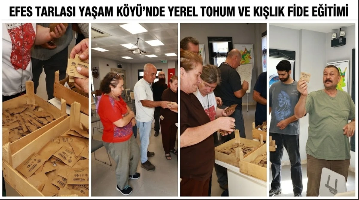 EFES TARLASI YAŞAM K&Ouml;Y&Uuml;&rsquo;NDE YEREL TOHUM VE KIŞLIK FİDE EĞİTİMİ