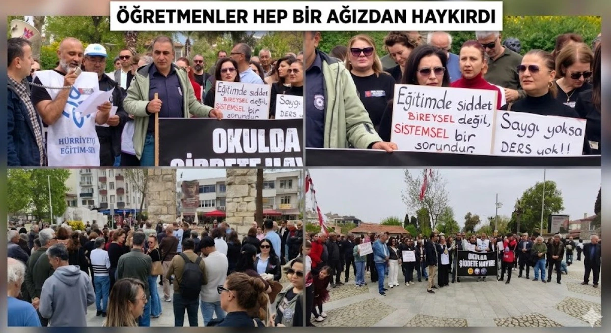 Eğitimcilerden Ortak Tepki: "Okulda Şiddete Hayır!"