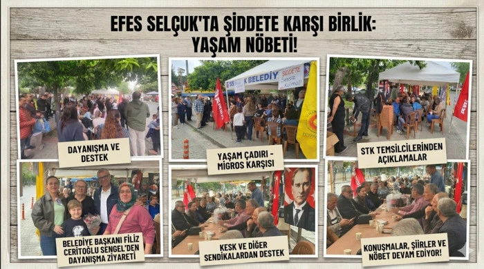 Eğitimcilerden Şiddete Karşı "Yaşam N&ouml;beti": Sel&ccedil;uk&rsquo;ta İş Bırakma Eylemi