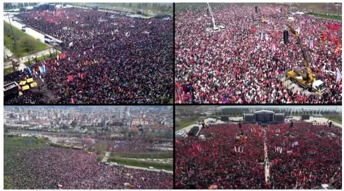 İmamoğlu mitingi için eşi benzeri görülmemiş kalabalık! Özel, katılımcı sayısını açıkladı