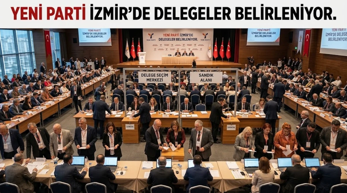 YENİ PARTİ İZMİR&rsquo;DE DELEGELER BELİRLENİYOR.