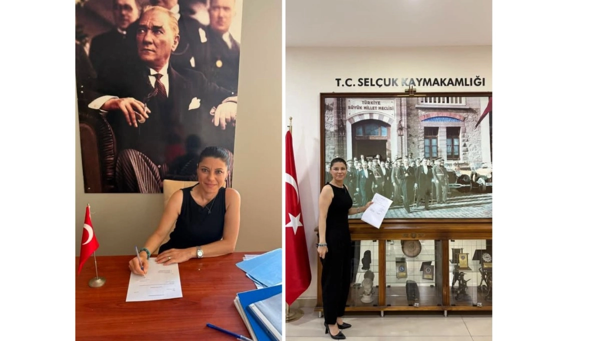 Yeni Parti Sel&ccedil;uk İl&ccedil;e Başkanlığı Kuruluş Evraklarını Kaymakamlığa Teslim Etti